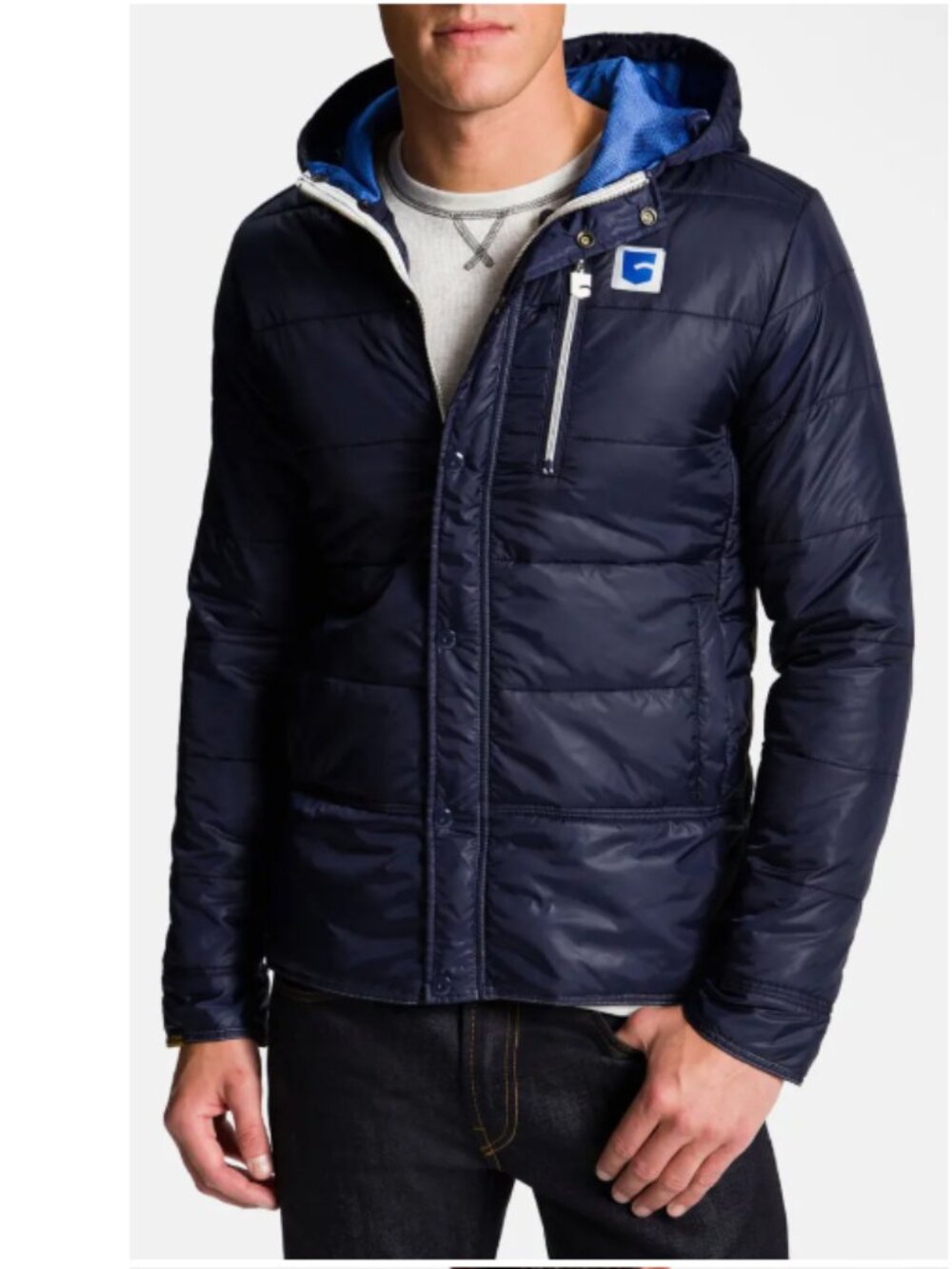 G-STAR MENS QUILTED SHIRT JACKET